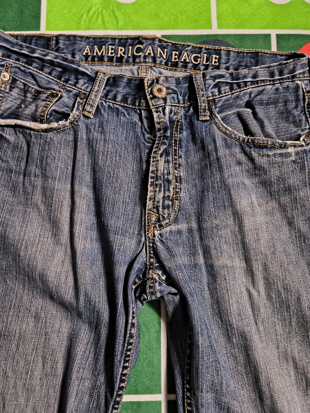 American Eagle Low Rise Boot Jeans 32x29 Blue Y2K Denim Tagged 32x32